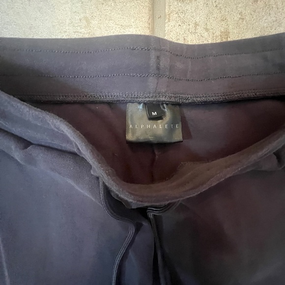 Alphalete Gray Slim Fit Soft Cotton Sweatpants Joggers Medium - Picture 2 of 4